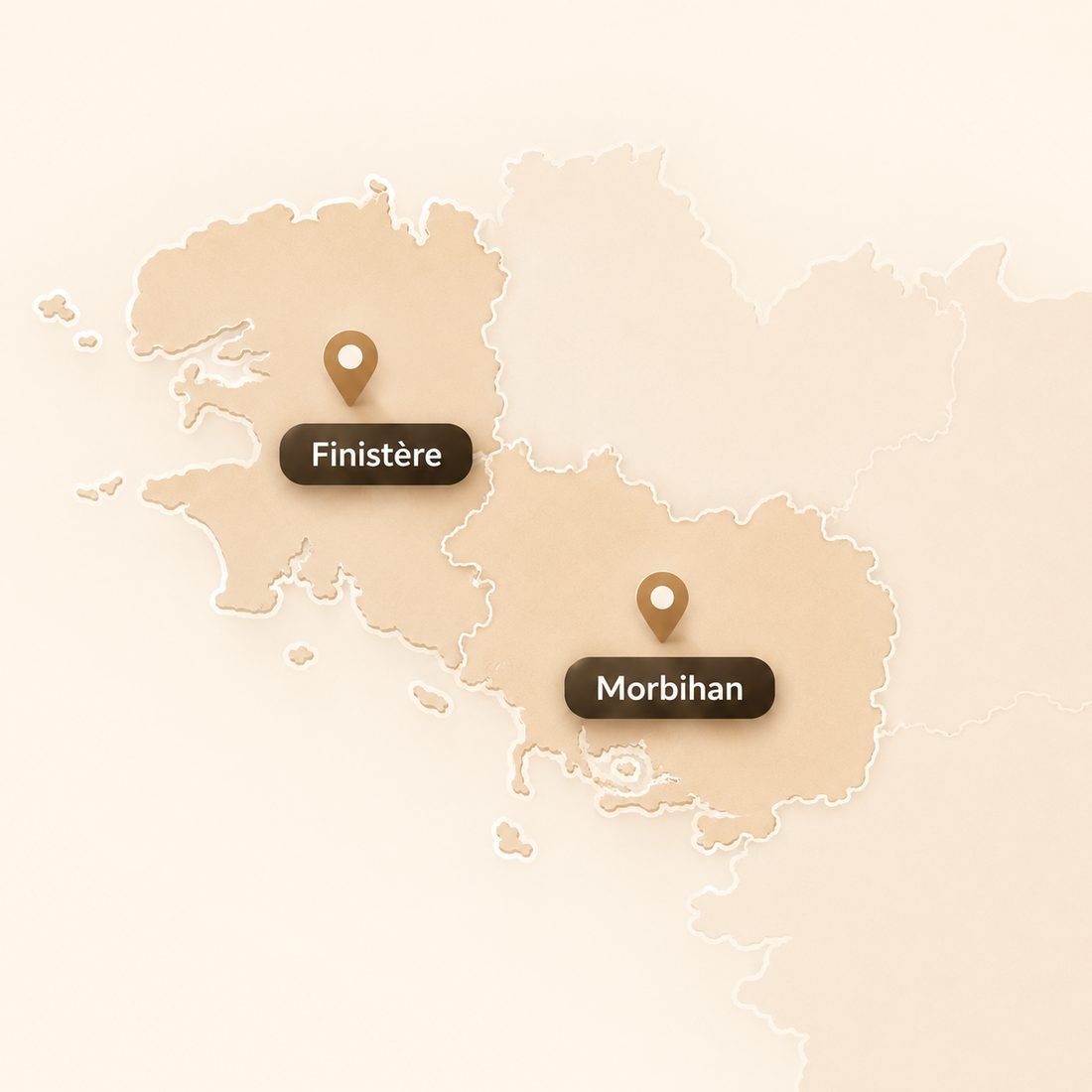 Zone d'intervention : Morbihan et Finistère